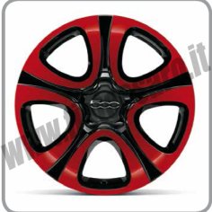 KIT CERCHI IN LEGA DA 18” BICOLORE ROSSO E NERO